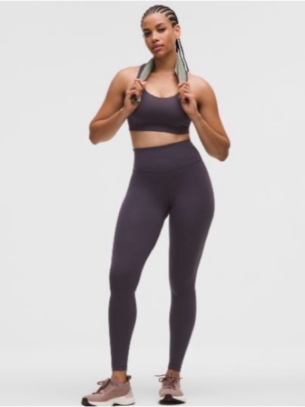 High-Waist Wundertrain Women's Leggings - 28” Atmospheric Purple
